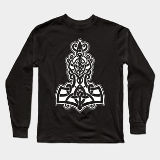 Thors Hammer - Mjolnir - Viking Metal Long Sleeve T-Shirt